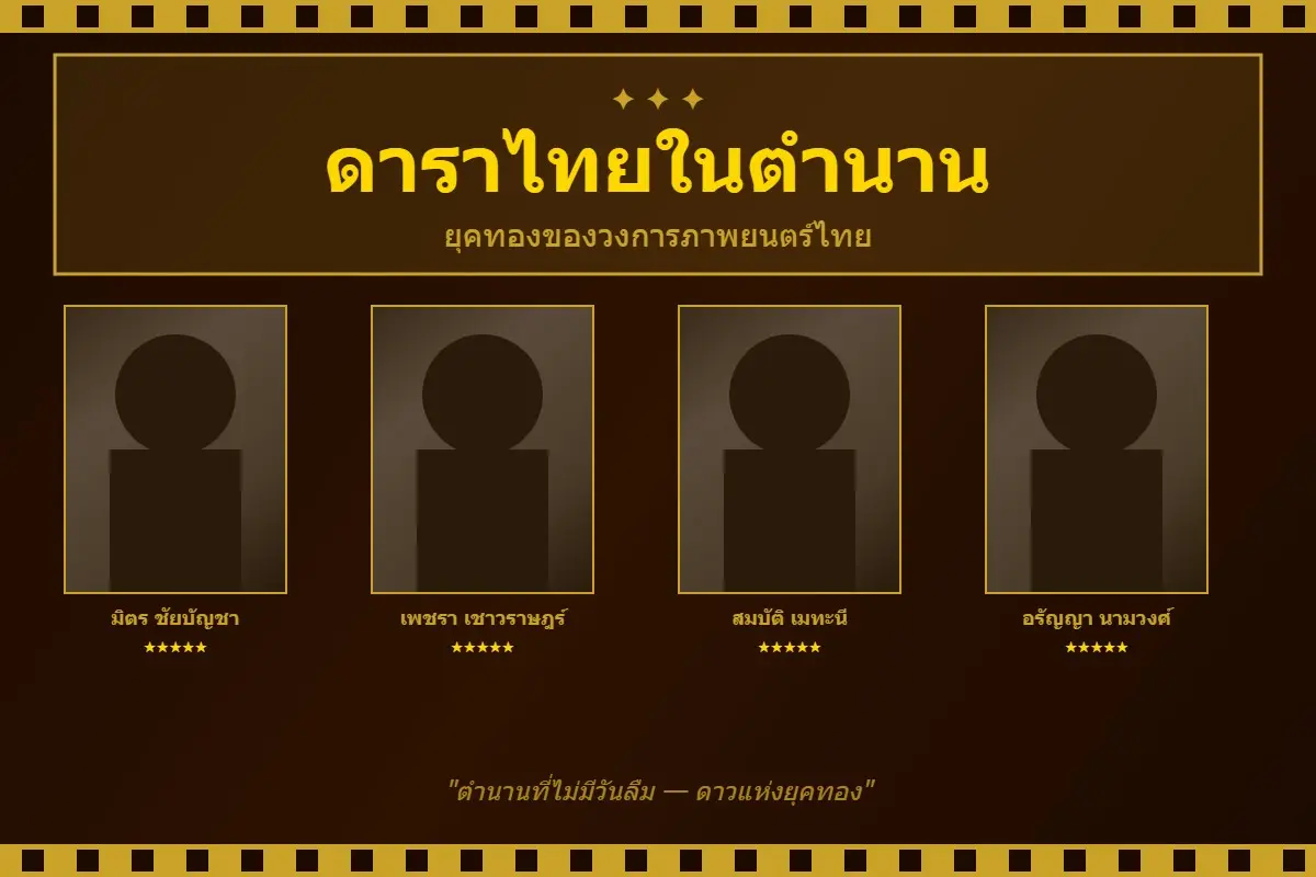 ดาราไทยในตำนาน: ผู้สร้างประวัติศาสตร์วงการหนังไทย